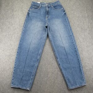 H&M Womens Tapered High Waist‎ Mom Jean Size 6 (Measures 27.5x27.5)